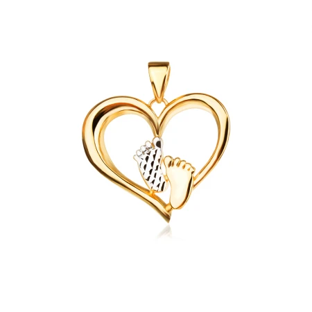 Златен медальон Heart & Steps Златен медальон Heart & Steps