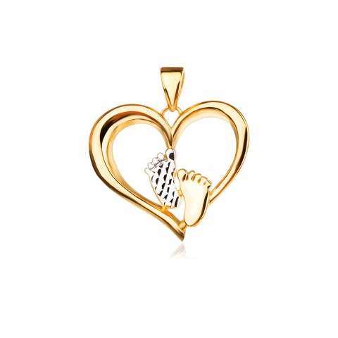 Златен медальон Heart & Steps Златен медальон Heart & Steps