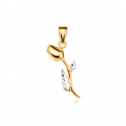 Златен медальон Flower