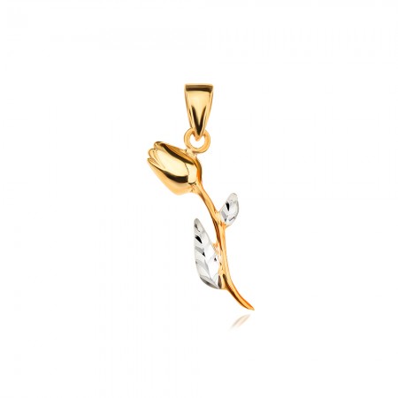 Златен медальон Flower