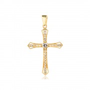 Златен медальон кръст Luxor
