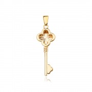 Златен медальон Clover Key