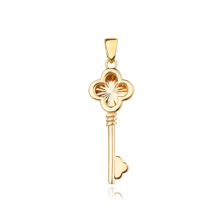 Златен медальон Clover Key Златен медальон Clover Key