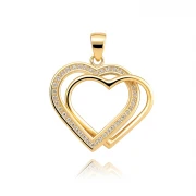 Златен медальон Shiny Hearts