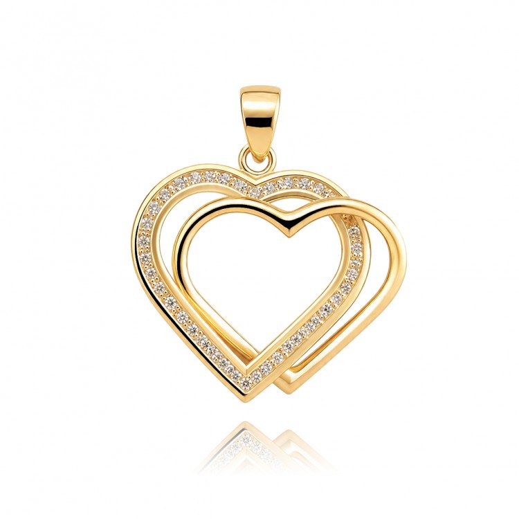 Златен медальон Shiny Hearts