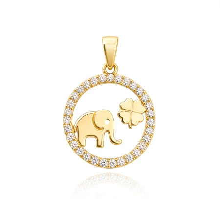 Златен медальон Lucky Elephant