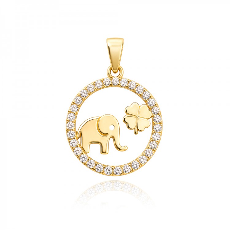 Златен медальон Lucky Elephant Златен медальон Lucky Elephant