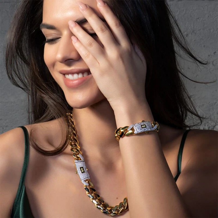 CHOKER CLASSIC PAVE - MONACO CHAIN