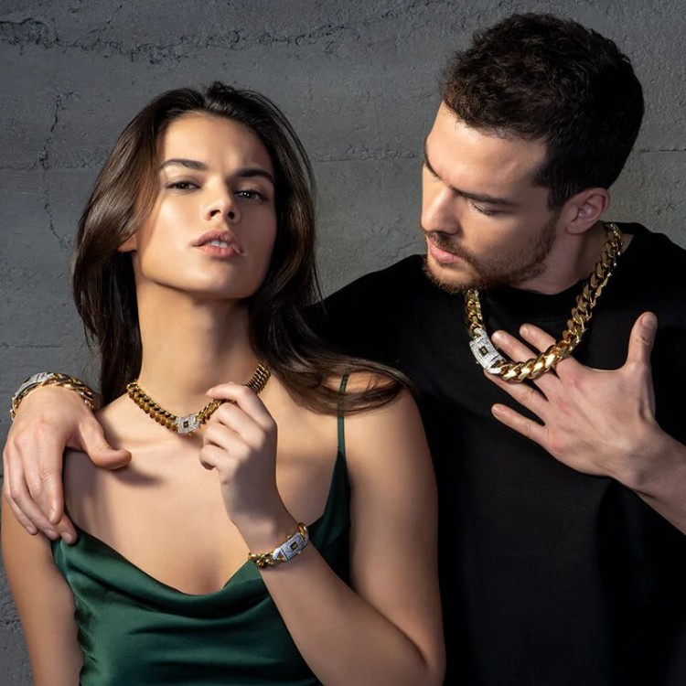 CHOKER CLASSIC PAVE - MONACO CHAIN