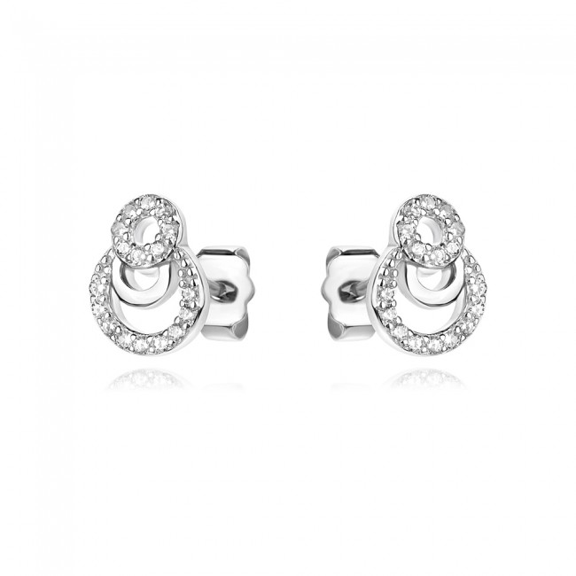 Сребърни обеци Rolin