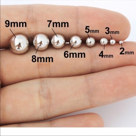 Сребърни обеци Ball