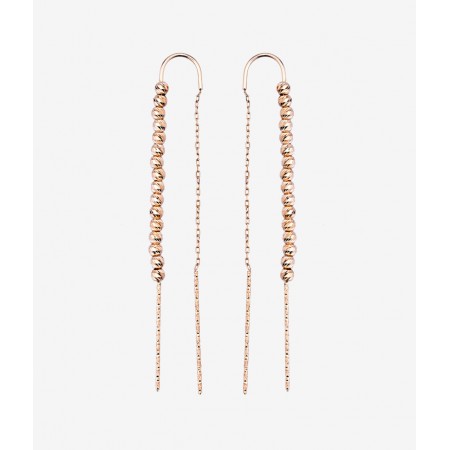 Сребърни обеци Dia topic rose color Сребърни обеци Dia topic rose color