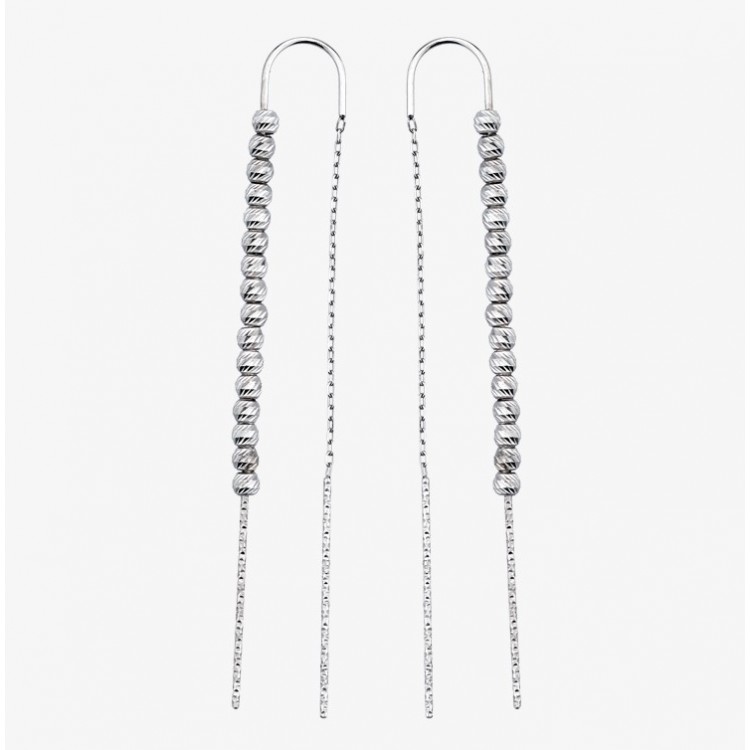 Сребърни обеци Dia topic silver color (Обеци) Сребърни обеци Dia topic silver color - Обеци