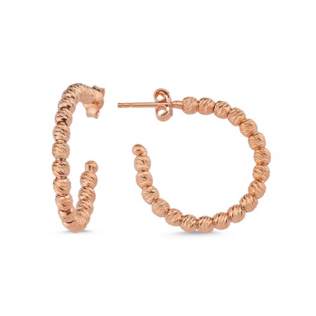 Сребърни обеци Dia circle