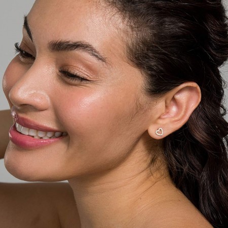 Сребърни обеци Love