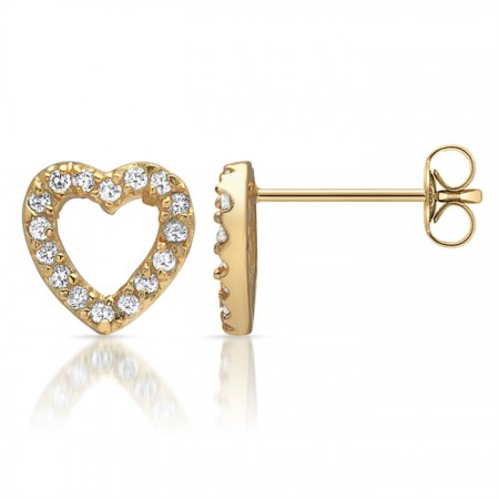 Сребърни обеци Love