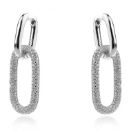 Сребърни обеци Оval shapes Сребърни обеци Оval shapes