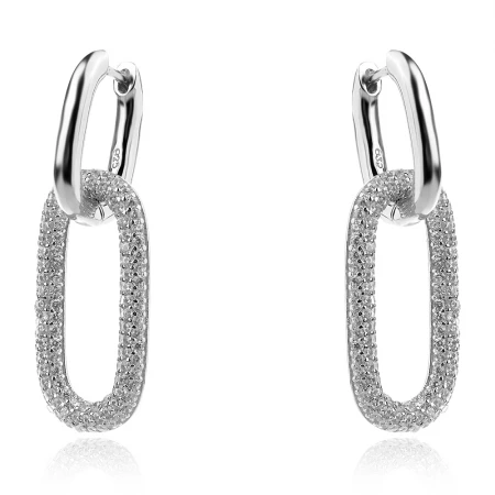 Сребърни обеци Оval shapes Сребърни обеци Оval shapes