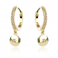 Сребърни обеци Circle