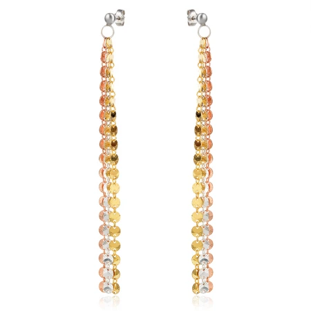 Сребърни обеци Long Rose&Gold Сребърни обеци Long Rose&Gold