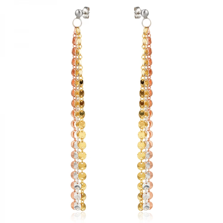 Сребърни обеци Long Rose&Gold
