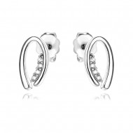 Сребърни обеци Fancy