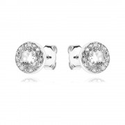 Сребърни обеци Stone Flower