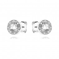 Сребърни обеци Stone Flower