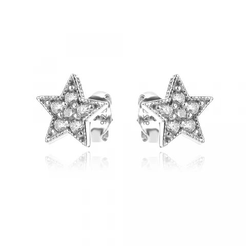 Сребърни обеци Stone Star