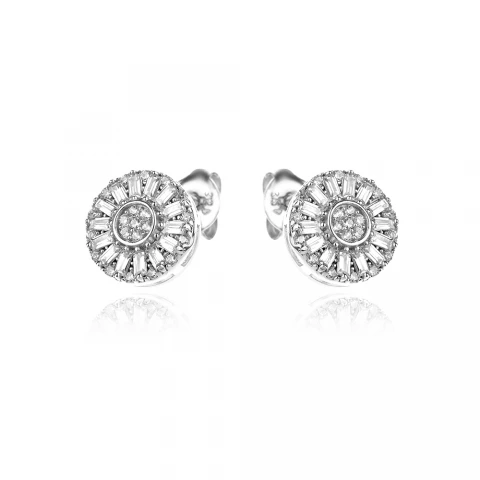 Сребърни обеци Luxury Circle