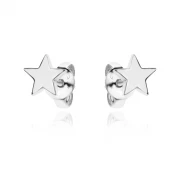 Сребърни обеци mini Star