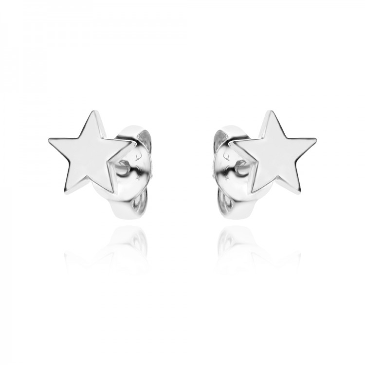 Сребърни обеци mini Star - Обеци