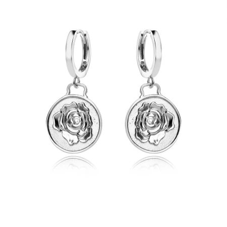 Сребърни обеци Rose