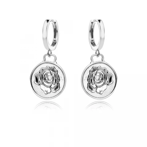Сребърни обеци Rose