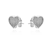 Сребърни обеци Set Heart
