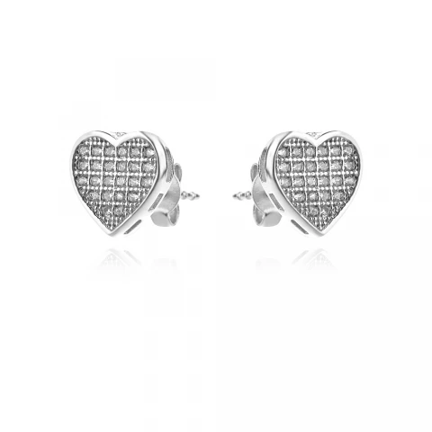 Сребърни обеци Set Heart