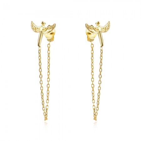 Сребърни обеци Guard