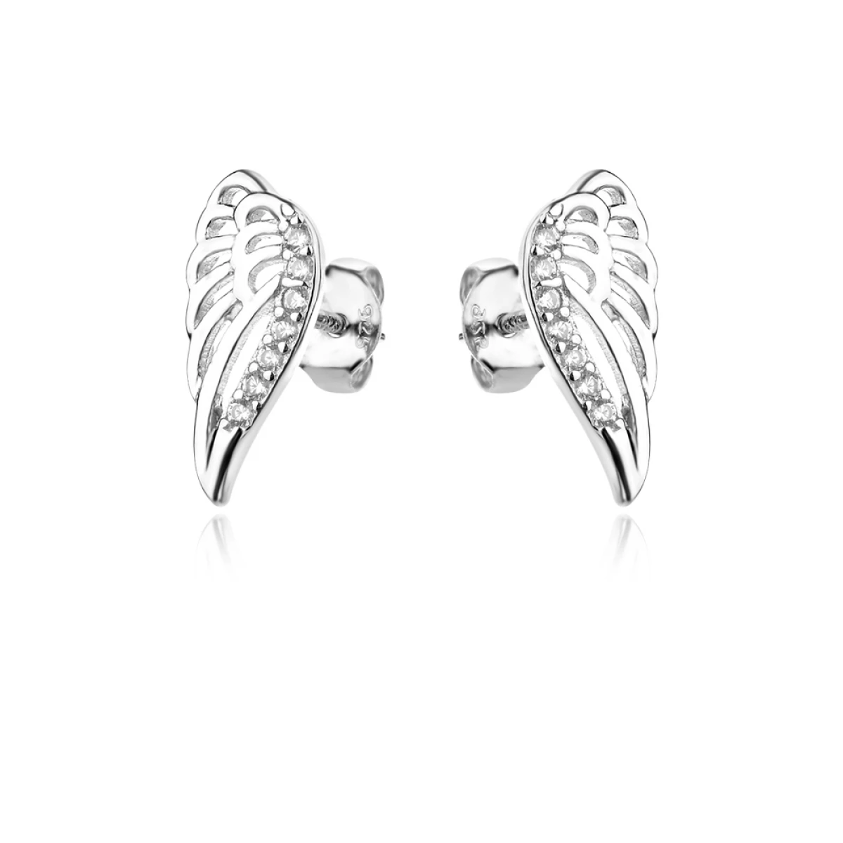 Сребърни обеци Angel wings