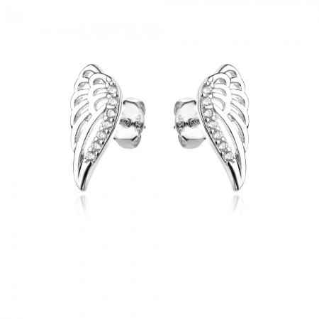 Сребърни обеци Angel wings