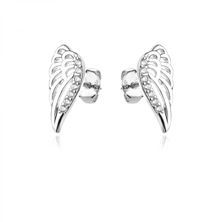 Сребърни обеци Angel wings