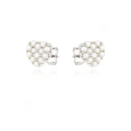 Сребърни обеци Heart Pearl Сребърни обеци Heart Pearl