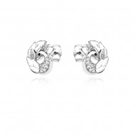 Сребърни обеци Lady