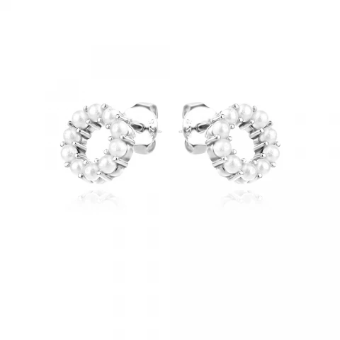 Сребърни обеци Circle Pearl Сребърни обеци Circle Pearl