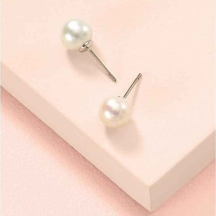 Сребърни обеци Pearl - Обеци