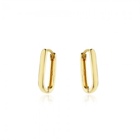  Сребърни обеци Oval 