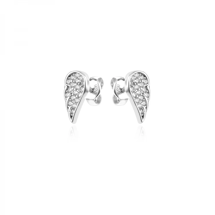Сребърни обеци Wing