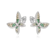 Сребърни обеци Luxury Butterflies