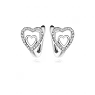 Сребърни обеци Pure Heart Сребърни обеци Pure Heart