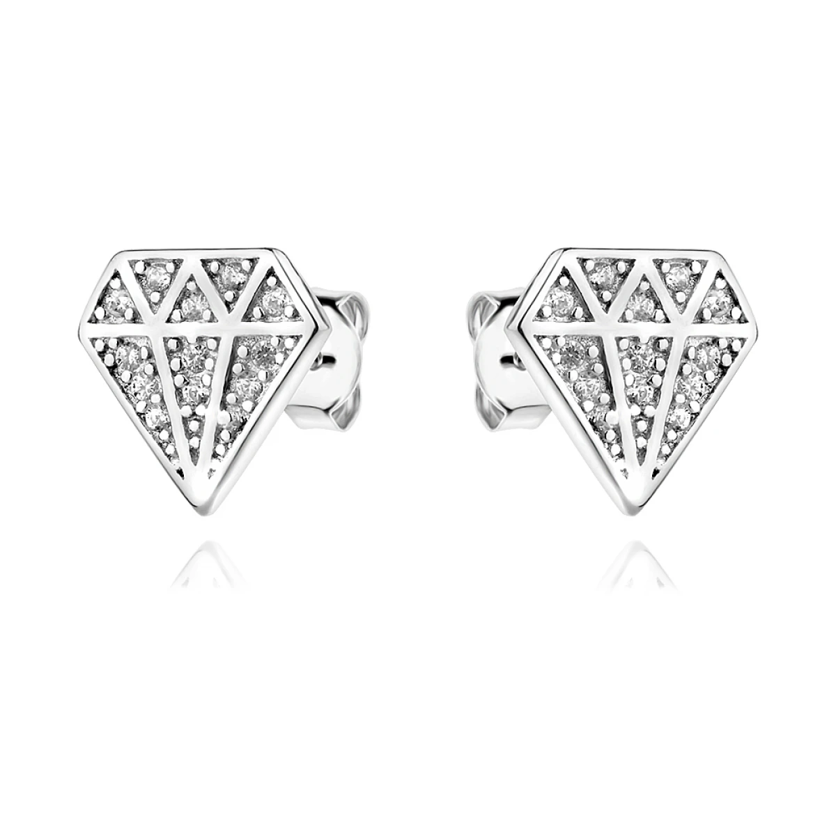 Сребърни обеци Diamond Glow Сребърни обеци Diamond Glow