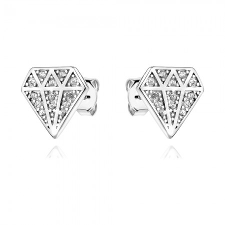 Сребърни обеци Diamond Glow Сребърни обеци Diamond Glow